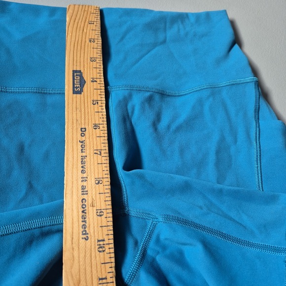 Lululemon Shorts Womens 6 Hawaiian Blue Wunder Train 6" Bike Pockets High Rise - Picture 8 of 10